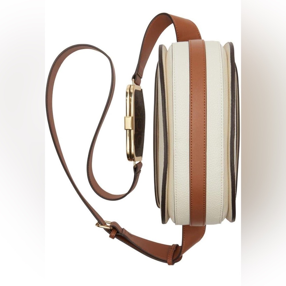 Calvin Klein Bag Bella Novelty Crossbody Leather Cherub White AUTHENTIC NWT - Picture 5 of 14